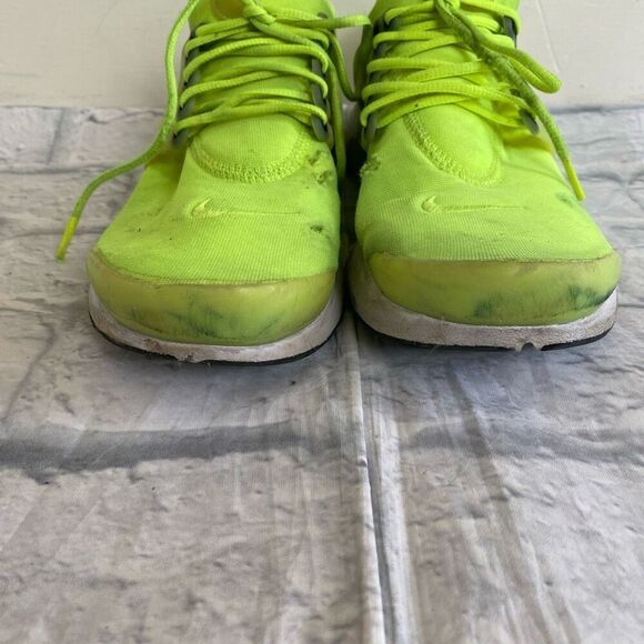 Nike Air Presto men 7 tie up low top athletic shoes neon yellow/green - Picture 6 of 13